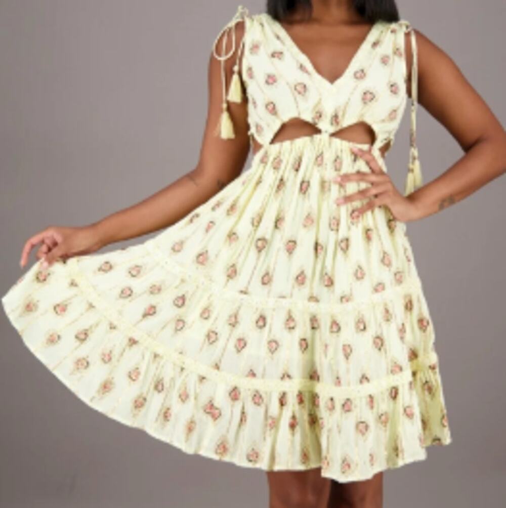 Ananta Kavari Open Waist Boho Dress sz L/XL
